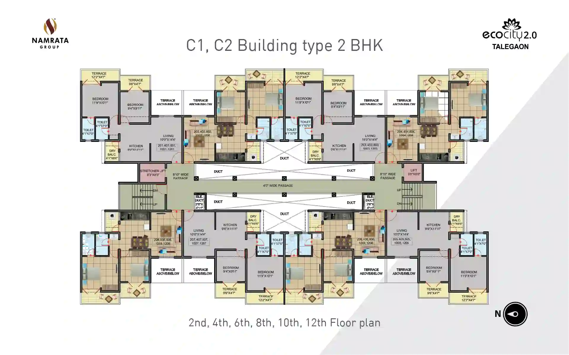 Floor Plan C1, C2
