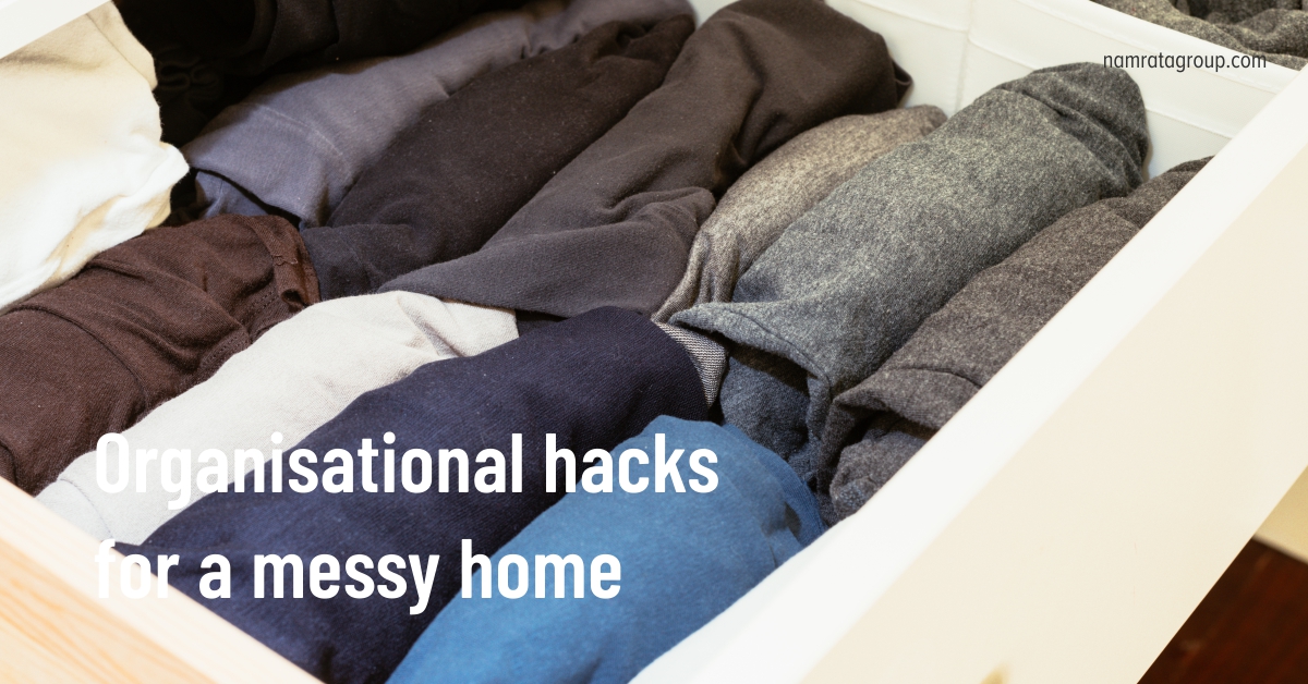 Organisational hacks for a messy home