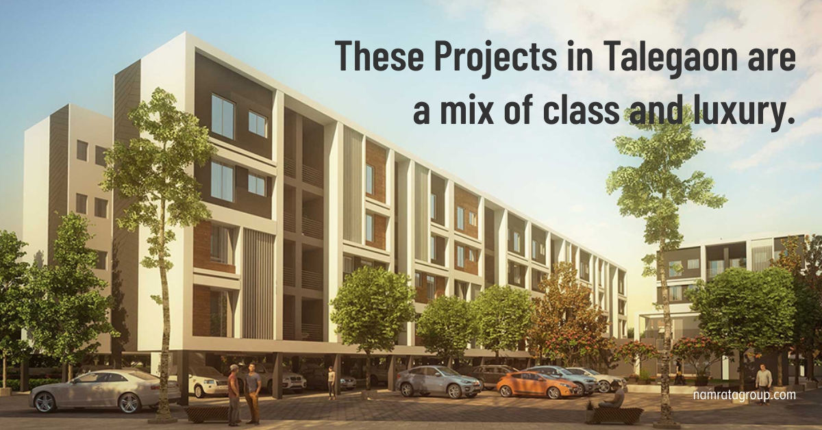 These homes in Talegaon are a mix of class and luxury.